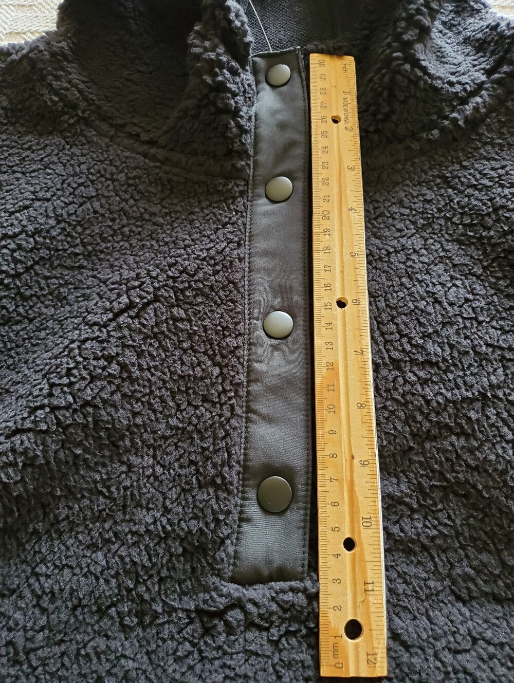 Eddie Bauer Chill Out Plush Sherpa Fleece Hooded Sweatshirt Black Unisex - Picture 8 of 13